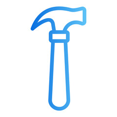 hammer gradient icon