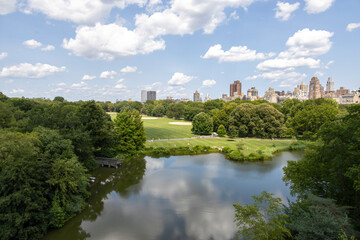 Fototapeta na wymiar A view of Central Park from Belvedere Castle in New York City, USA.
