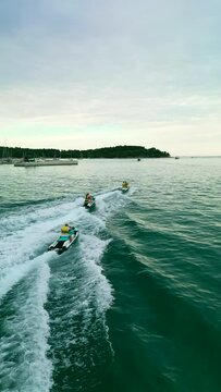 Rovinj - Croatia Jetsky follow