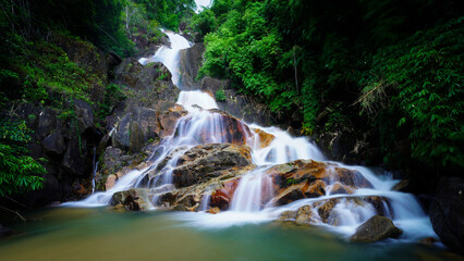 Krating Waterfall on Level eight, Chanthaburi Province in Thailand
