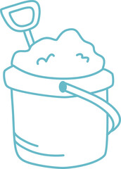 hand drawn summer element design