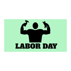 illustration of a labor day icon