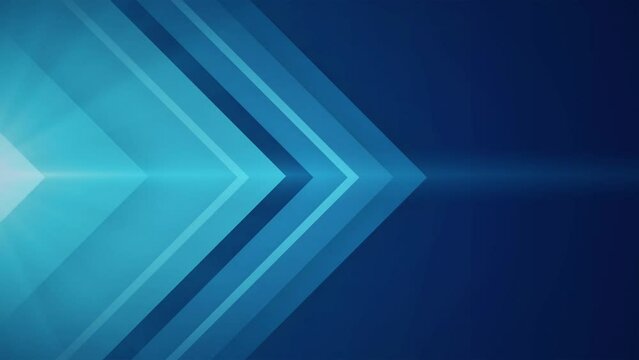 Abstract background Blue Arrow Glowing With Lighting background motion graphics animation 4k.