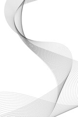 Vertical wavy lines. Wave background. Vector waves background. Curved wavy line, smooth stripe.