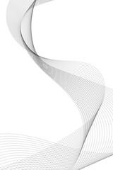 Vertical wavy lines. Wave background. Vector waves background. Curved wavy line, smooth stripe.