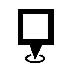 location vector icon. Point illustration sign. Position symbol. Place logo.