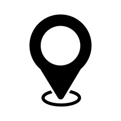 location vector icon. Point illustration sign. Position symbol. Place logo.