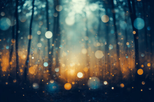 a forest with a bokeh effect © Suplim