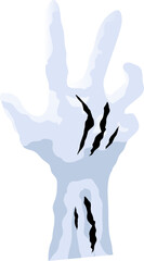 Fototapeta premium Cartoon halloween zombie hands