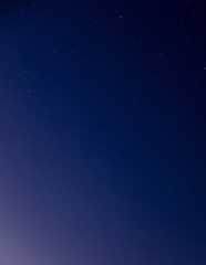 Milky Way stars photographed with wide angle lens.