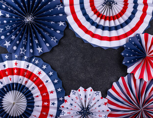 Labor Day celebration with USA flag