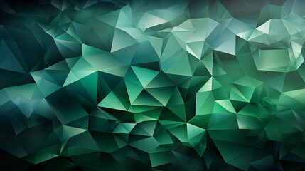 Green polygon background