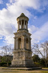 Fototapeta na wymiar The Jules Mausoleum in Saint Remy de Provence