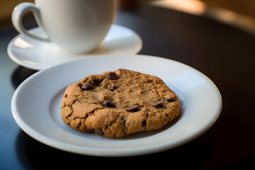 Espresso Cookie, richly flavored treat on a plate