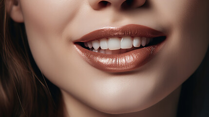 Fototapeta premium close up of a woman smiling