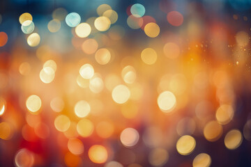 Obraz premium Abstract Blurred Lights in Festive Colors