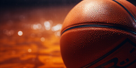 basketball game close up.  