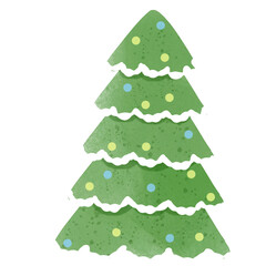 green christmas tree