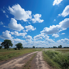 Naklejka premium The blue sky is a masterpiece of nature 