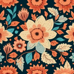 Gardinen Blumenmuster India pattern flowers vector background doodle greeting card graphic unique elegant detailed print  © Monmeo