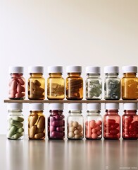 assorted pills, healthcare and farmacy concept