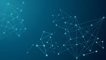 abstract networking vector background with geometric lines