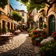 Obraz premium street in the old town