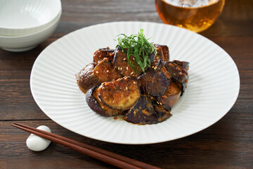 茄子味噌炒め