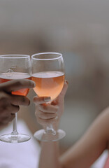 two glasses of wine