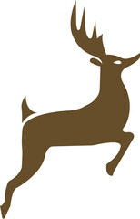 silhouette of a deer vector design