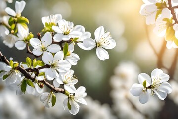 Obraz premium white beautiful flowers