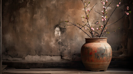 The beauty of imperfection: Embrace the concept of wabi-sabi and capture the charm in the worn, weathered, or aged. AI generative