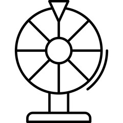 Obraz premium Wheel Of Fortune Icon