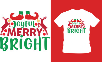 merry christmas typography, lettering quotes vector illustration t-shirt design editable template
