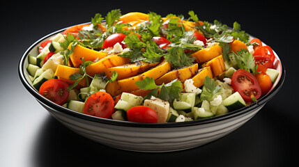 fresh and sweet vegetable salad