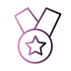 Award Badge Check Gradient Icon