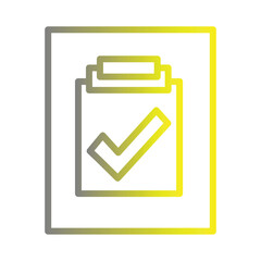 Approve Success Document Gradient Icon