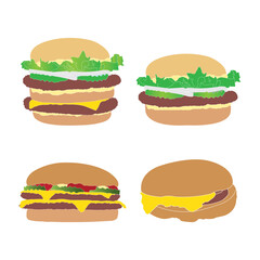 Burger vector icon