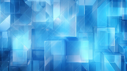 Geometric futuristic illustration technology background modern abstraction light digital blue design