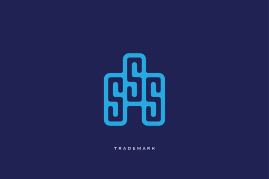 sss letter s combination monogram logo