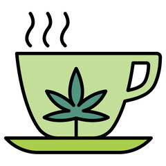 Hemp tea icon
