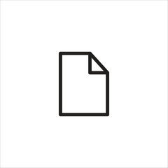 paper vector line icon template