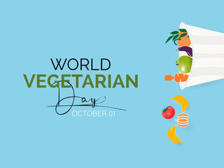 Fototapeta na wymiar National Vegetarian Month Celebrates Wholesome Choices, Sustainability, and the Benefits of Plant-Based Nutrition. Vector Illustration Template.
