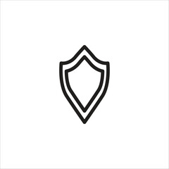 sheild vector icon line template