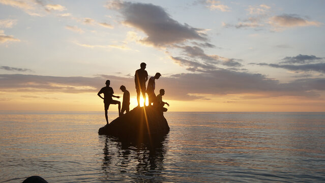 sunset at the beach