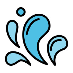 Water splash icon