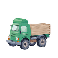 green  truck