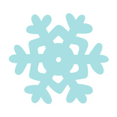 Snowflake flat illustration