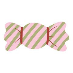 Wrapped candy flat illustration