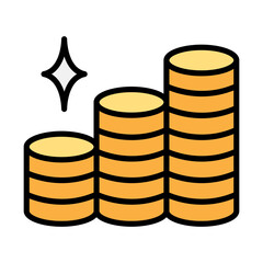 Stack of coins icon